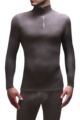 Mens 1 Pack SOCKSHOP Heat Holders Microfleece Base Layer Long Sleeved Top - Black