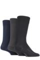 Mens and Women's 3 Pair SOCKSHOP PermaCool Evaporation Cooling Socks - Black / Navy / Charcoal