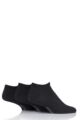 Mens and Women's 3 Pair SOCKSHOP PermaCool Evaporation Cooling Trainer Socks - Black