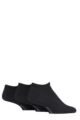 Mens and Women's 3 Pair SOCKSHOP PermaCool Evaporation Cooling Trainer Socks - Black