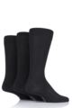 Mens and Ladies 3 Pair SOCKSHOP PermaCool Evaporation Cooling Socks - Black
