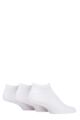 Mens and Women's 3 Pair SOCKSHOP PermaCool Evaporation Cooling Trainer Socks - White