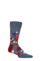 Mens and Ladies 1 Pair Happy Socks The Milky Way Socks - Multi