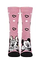 Women's 1 Pair SOCKSHOP Heat Holders Disney 1.6 TOG Lite Minnie Mouse Thermal Socks - Pink