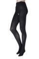 Ladies 1 Pair Miss Naughty 100 Denier Crotchless Tights - Up to XXXL - Black