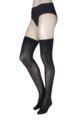 Ladies 1 Pair Miss Naughty 60 Denier Opaque Stockings - Up to XXXL - Black