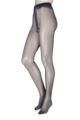 Ladies 1 Pair Miss Naughty Luxury Sheer Crotchless Tights - Up to XXXL - Navy