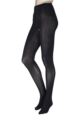 Ladies 1 Pair Miss Naughty 50 Denier Crotchless Tights - Up to XXXL - Black