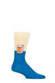 Mens and Ladies 1 Pair Happy Socks Milk Socks - Multi