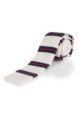 Moustard Striped Cotton Knitted Tie - Milky Way