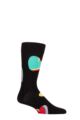 Mens and Ladies 1 Pair Happy Socks My Valentine Socks - Black