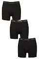 Mens 3 Pack Calvin Klein Cotton Stretch Longer Leg Trunks - Charcoal Heather / Yellow / Green