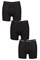Mens 3 Pack Calvin Klein Cotton Stretch Longer Leg Trunks - Grey / Blue / Grey