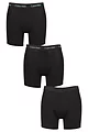 Mens 3 Pack Calvin Klein Cotton Stretch Longer Leg Trunks - Cool Water / Grey Sand