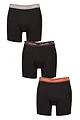 Mens 3 Pack Calvin Klein Cotton Stretch Longer Leg Trunks - Rock Ridge / Fudge / Bruchetta