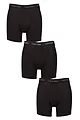 Mens 3 Pack Calvin Klein Cotton Stretch Longer Leg Trunks - Iris / Grey / Dusty Tan