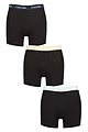 Mens 3 Pack Calvin Klein Cotton Stretch Longer Leg Trunks - Black / Shoreline / Vanilla
