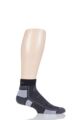 Mens and Ladies 1 Pair Thorlos Outdoor Athlete Walking Socks - Pitch Black