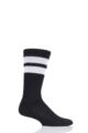 Mens and Ladies 1 Pair Thorlos Old School Over the Calf Sports Socks - Black