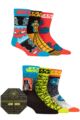 Happy Socks 6 Pair Star Wars Death Star Gift Boxed Cotton Socks - Assorted