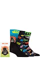 Happy Socks 3 Pair Star Wars Gift Boxed Cotton Socks - Black