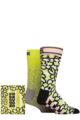 Mens and Ladies 2 Pair Happy Socks Party Gift Boxed Socks - Yellow
