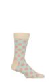 Mens and Ladies 1 Pair Happy Socks Tiger Dot Socks - White