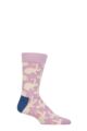 Mens and Ladies 1 Pair Happy Socks Bunny Socks - Light Purple