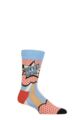 Women's 1 Pair Happy Socks Super Mom Socks - Light Pink