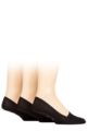 Mens 3 Pair Pringle Bamboo Loafer Socks - Black