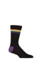 SOCKSHOP Music Collection 1 Pair Pink Floyd Cotton Socks - Prism Stripes