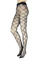 Women's 1 Pair Trasparenze Phuket Lurex Sparkle Diamond Check Tights - Grey