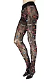Women's 1 Pair Trasparenze Platino Floral Knit Opaque Tights - Variante Unica