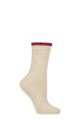 Women's 1 Pair SOCKSHOP Wildfeet Cashmere and Wool Blend Socks - Cream Cable