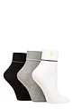 Women's 3 Pair SOCKSHOP Wildfeet Turn Over Top Socks - Lightning