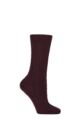 Women's 1 Pair Pantherella Kate Cable Knit Merino Wool Socks - Maroon