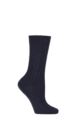 Women's 1 Pair Pantherella Agatha Merino Wool Cable Ribbed Socks - Navy