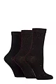 Women's 3 Pair SOCKSHOP Speckled Bamboo Socks - Black