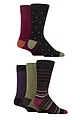 Mens 5 Pair SOCKSHOP Plain, Striped and Patterned Bamboo Socks - Muted Suit