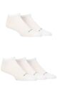 Mens 5 Pair SOCKSHOP Bamboo Mesh Trainer Socks - White