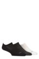 Mens 3 Pair SOCKSHOP Bamboo Cushioned Trainer Socks - Black / Grey / White