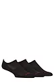 Mens 3 Pair SOCKSHOP Bamboo Cushioned Trainer Socks - Black