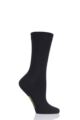 Ladies 1 Pair SOCKSHOP Colour Burst Bamboo Socks with Smooth Toe Seams - Back In Black