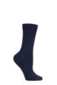 Women's 1 Pair SOCKSHOP Colour Burst Bamboo Socks with Smooth Toe Seams - In The Navy