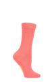 Women's 1 Pair SOCKSHOP Colour Burst Bamboo Socks with Smooth Toe Seams - Peaches And Cream