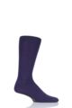 Mens 1 Pair SOCKSHOP Colour Burst Bamboo Socks with Smooth Toe Seams - Purple Rain