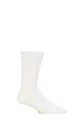 Mens 1 Pair SOCKSHOP Colour Burst Bamboo Socks with Smooth Toe Seams - White Wedding