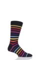 SOCKSHOP 1 Pair Striped Colour Burst Bamboo Socks with Smooth Toe Seams - Chasing Rainbows