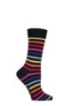 Women's 1 Pair SOCKSHOP Colour Burst Bamboo Socks with Smooth Toe Seams - Chasing Rainbows