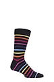 Mens 1 Pair SOCKSHOP Colour Burst Bamboo Socks with Smooth Toe Seams - Chasing Rainbows